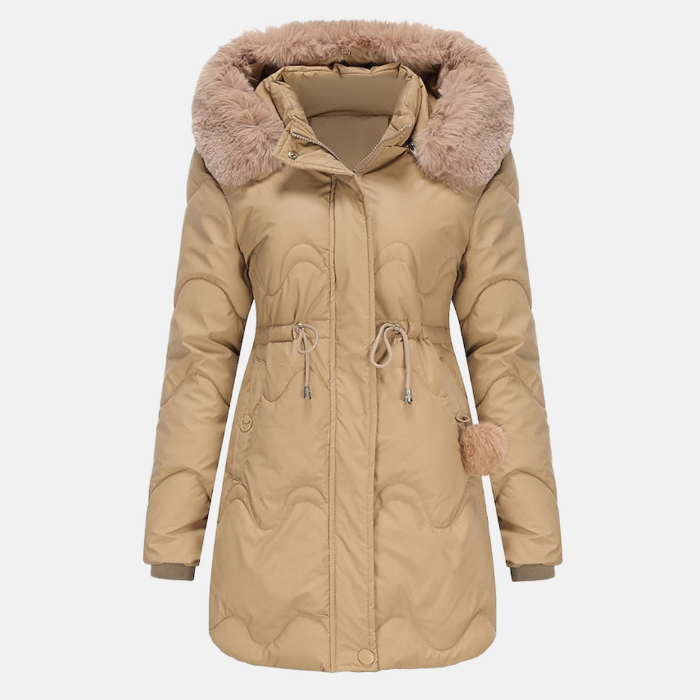 Casual and stylish women's jacket with deep hood