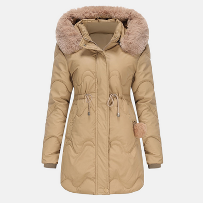 Casual and stylish women's jacket with deep hood