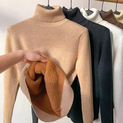Modern and elegant women's turtleneck sweater