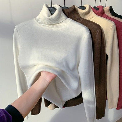Modern and elegant women's turtleneck sweater