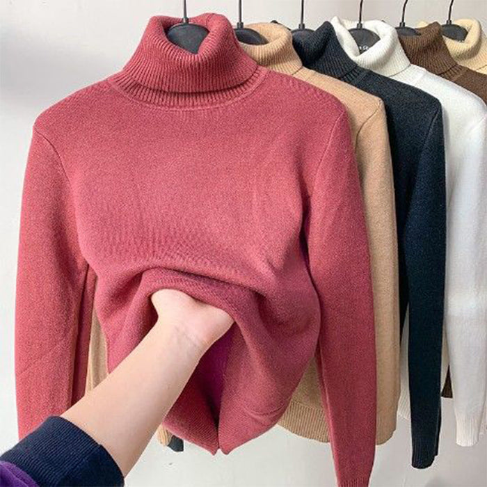 Modern and elegant women's turtleneck sweater