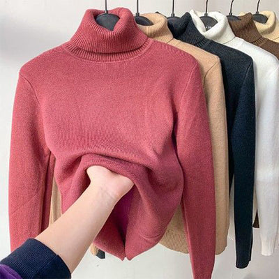 Modern and elegant women's turtleneck sweater