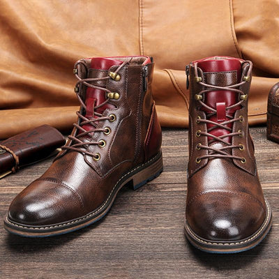 Men's western style boots with modern design