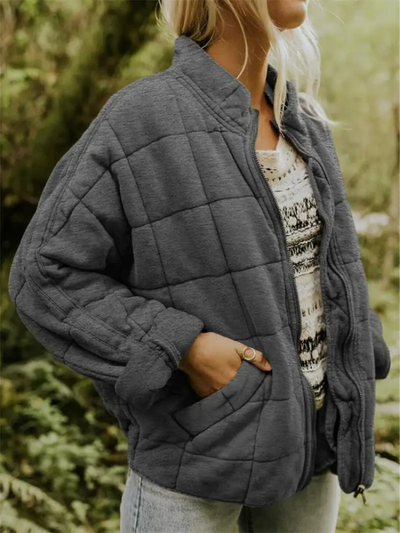 Women's casual jacket with a loose design and modern style
