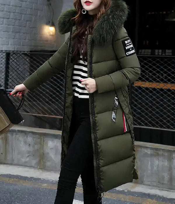 Long coat with an elegant modern collar
