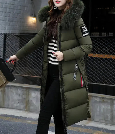 Long coat with an elegant modern collar
