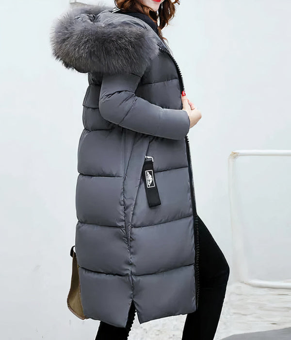 Long coat with an elegant modern collar