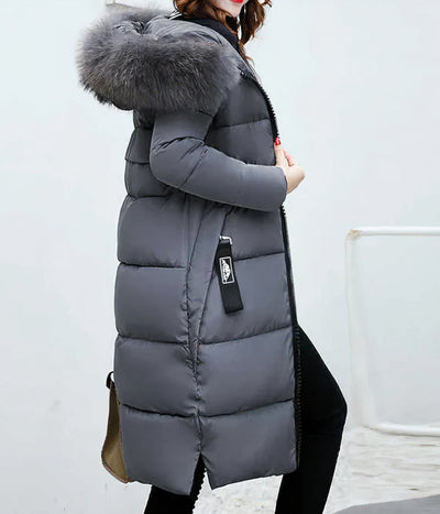 Long coat with an elegant modern collar