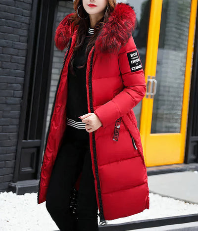 Long coat with an elegant modern collar