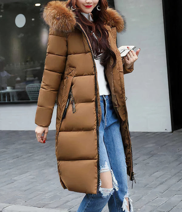 Long coat with an elegant modern collar