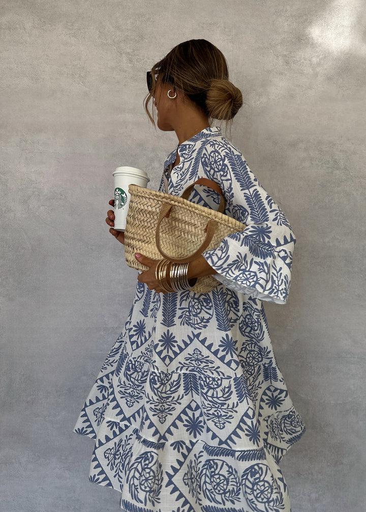 Laila - Floral Print Long Sleeve Maxi Dress