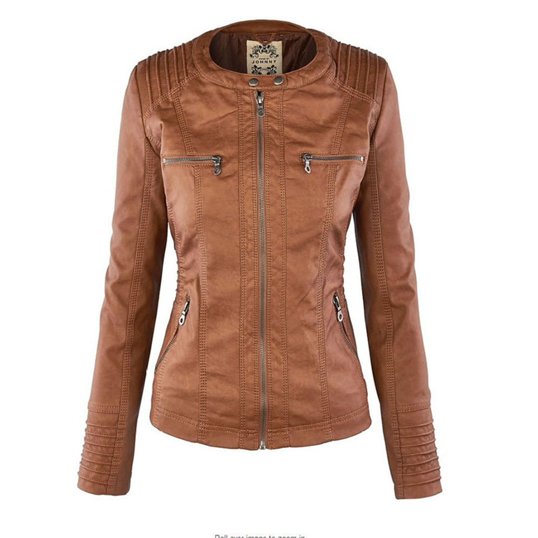 Women's elegant casual jacket with hood