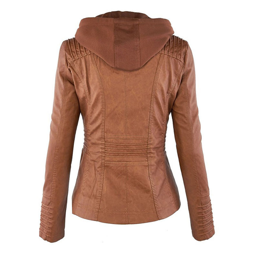 Women's elegant casual jacket with hood