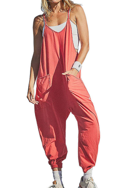 Cami overalls with large pockets