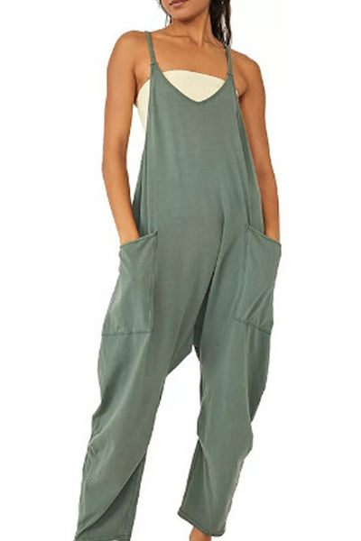 Cami overalls with large pockets