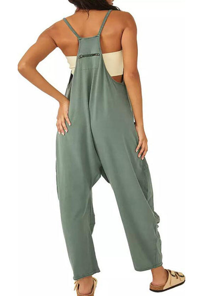 Cami overalls with large pockets
