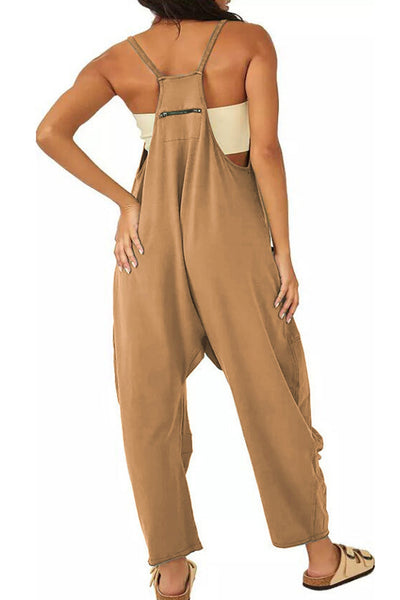 Cami overalls with large pockets