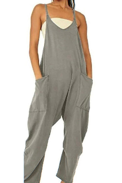 Cami overalls with large pockets