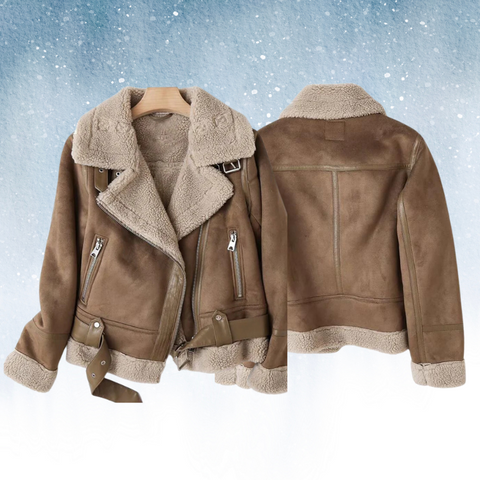 Modern Women's Jacket with Lapels and Buckles – Elegant and Versatile Design