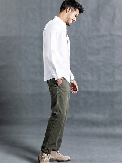 Classic men's shirt with long-sleeved design