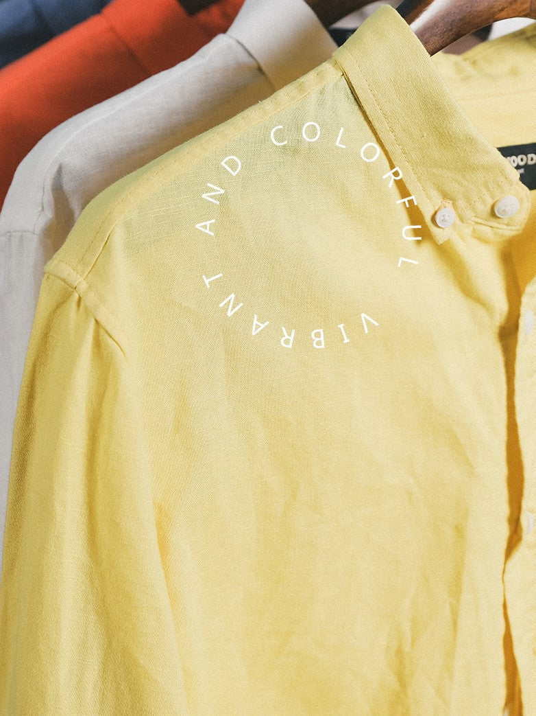 Classic men's shirt with long-sleeved design