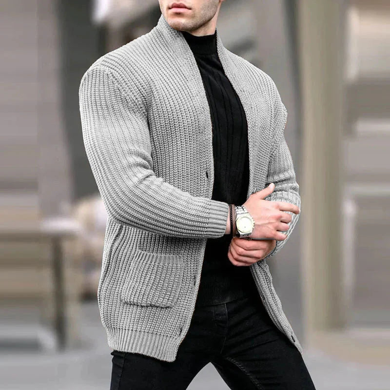 Men's Slim Fit Cardigan - Stylish and Warm for Winter