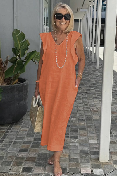 Corazon - Elegant dress with gathered sleeves