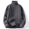 Warm turtleneck sweater for stylish men