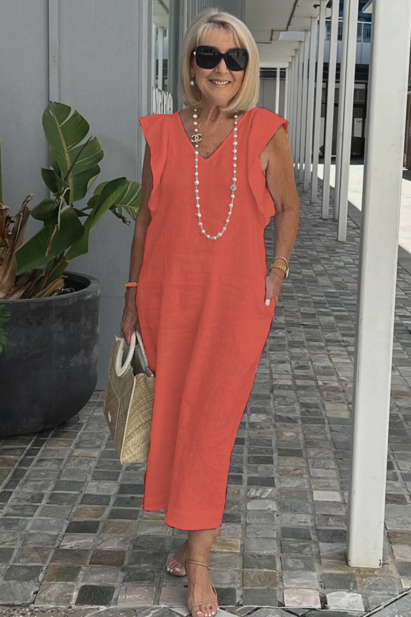 Corazon - Elegant dress with gathered sleeves