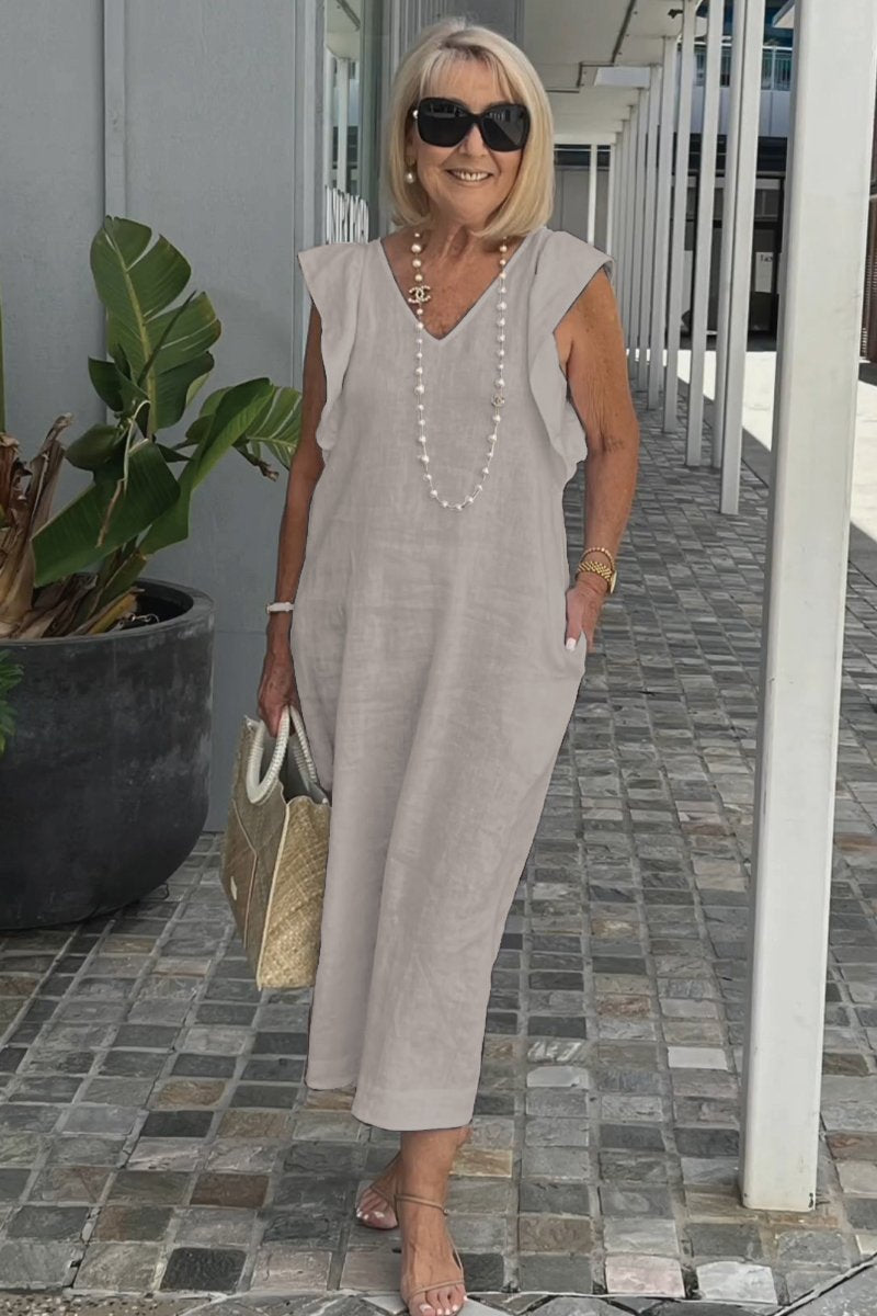 Corazon - Elegant dress with gathered sleeves