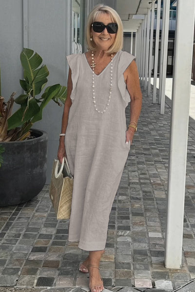 Corazon - Elegant dress with gathered sleeves