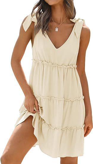 Berta - Women's loose and fashionable pastel dress with a round neckline