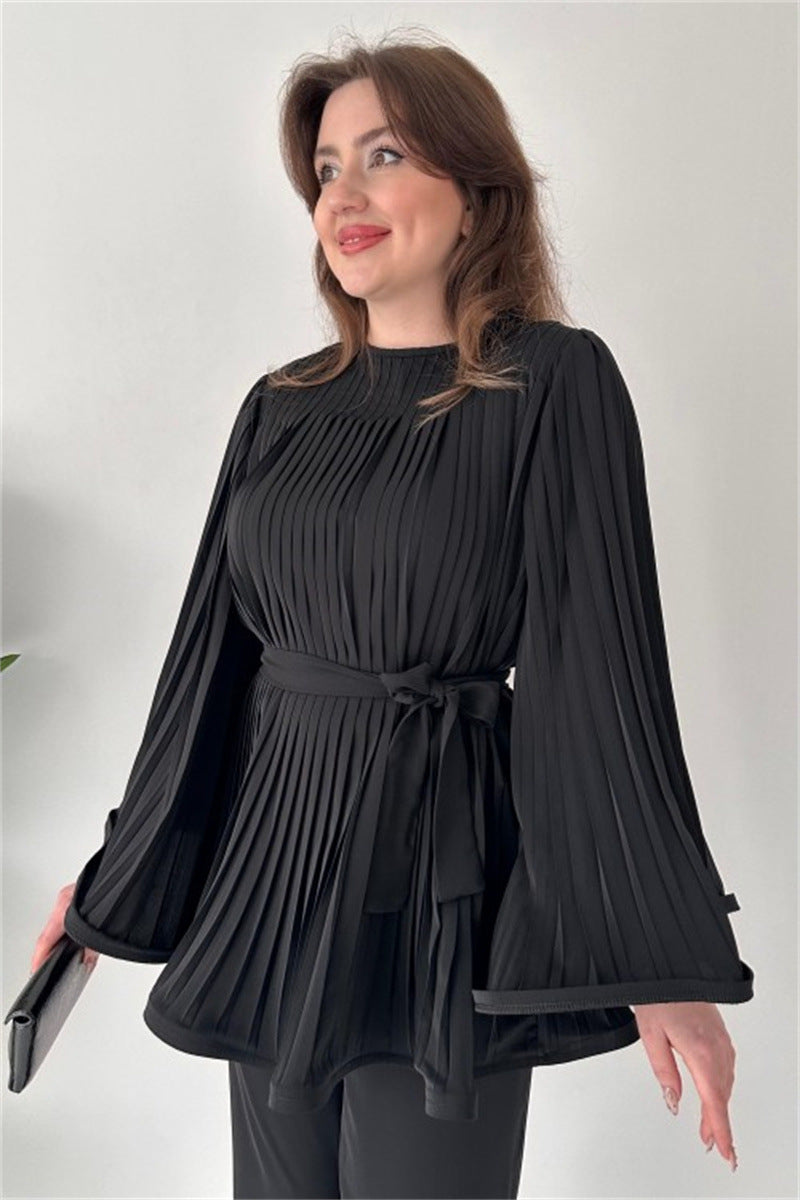 Dora - Elegant Two-Piece Suit with Bell Sleeves