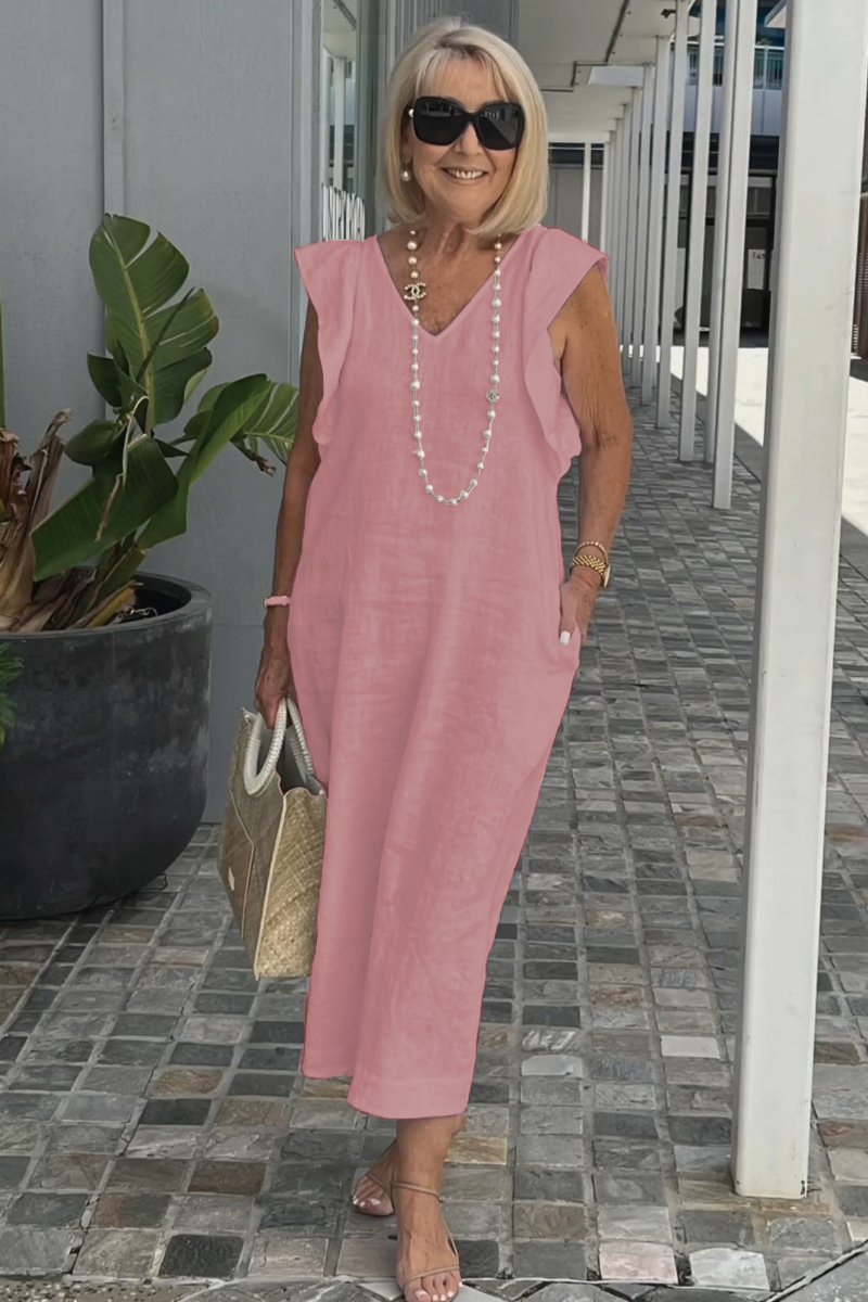 Corazon - Elegant dress with gathered sleeves