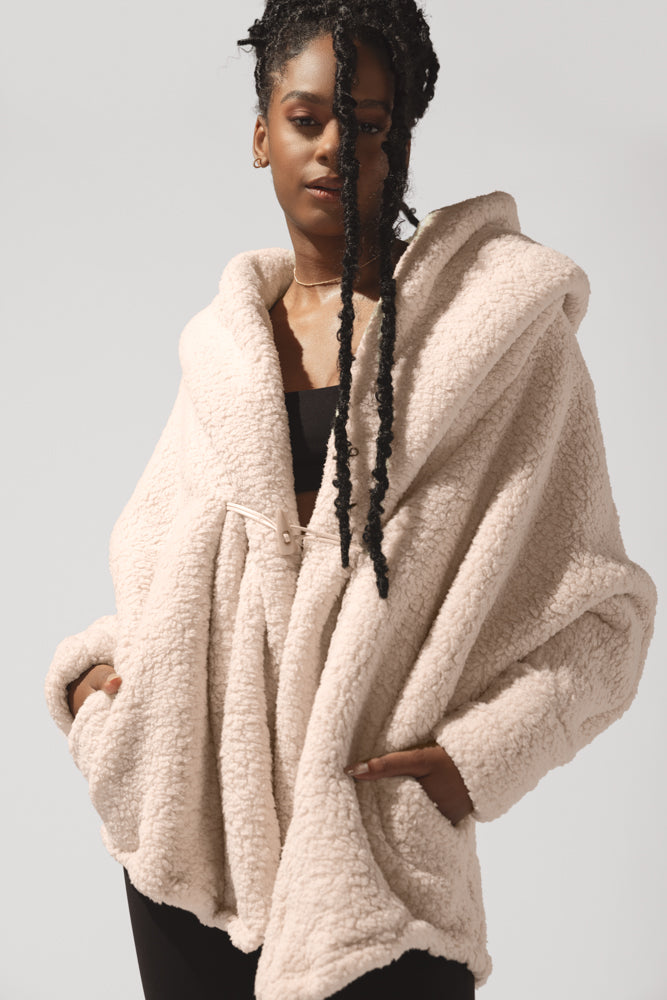 Cocoon Coat for Women - Elegant in Cool Grey