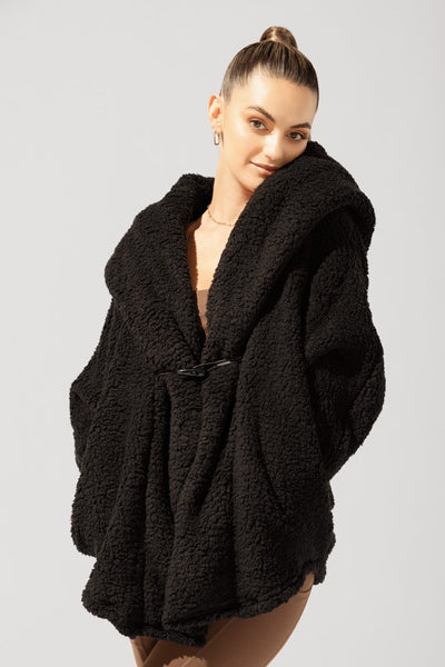 Cocoon Coat for Women - Elegant in Cool Grey