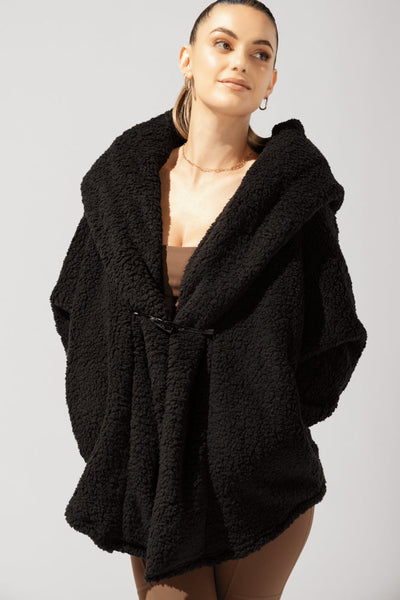 Cocoon Coat for Women - Elegant in Cool Grey