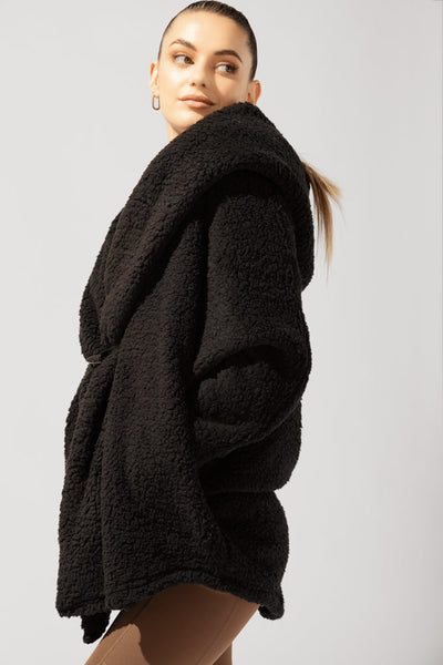 Cocoon Coat for Women - Elegant in Cool Grey