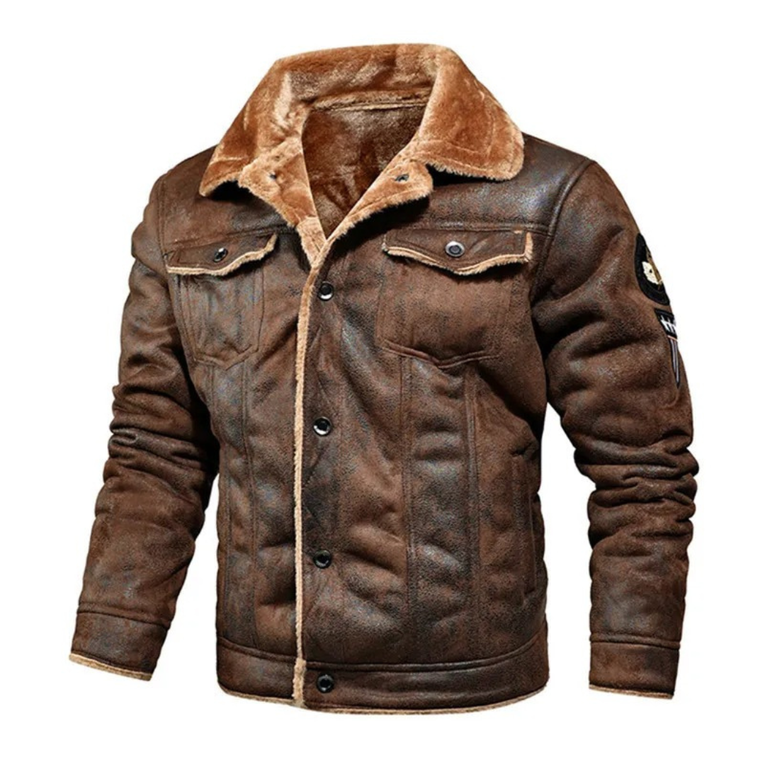Warm men's jacket with a modern and elegant design
