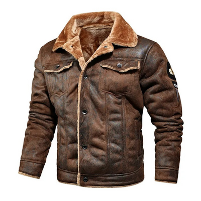 Warm men's jacket with a modern and elegant design