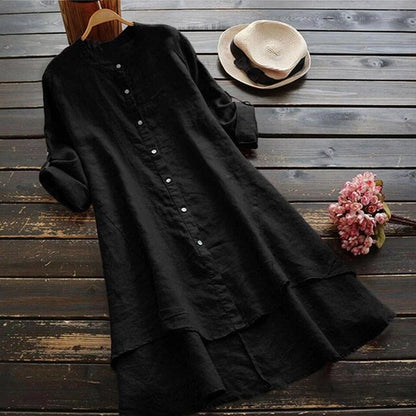Gabbi - Oversized linen and cotton summer dress