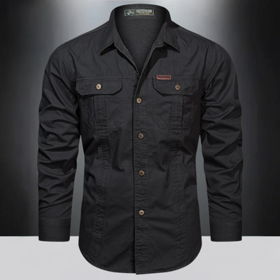 Men's button-down sports shirt, ideal for leisure and outdoor activities