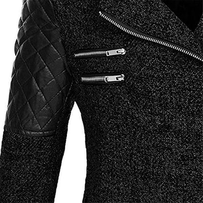 Women's winter coat with modern design and deep hood