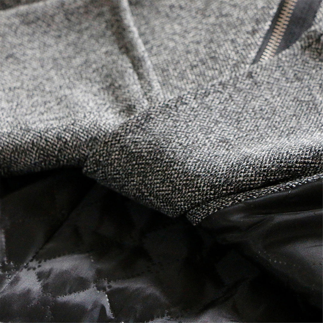 Women's winter coat with modern design and deep hood