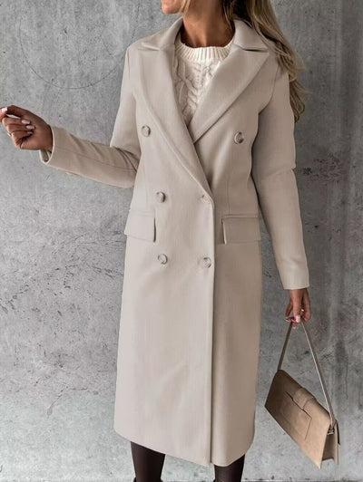 Elegant long coat for winter