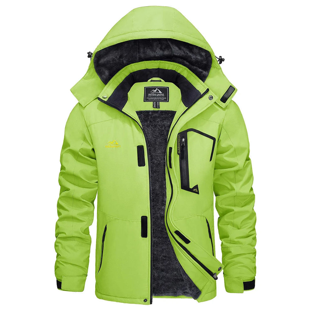 Hooded ski jacket, ideal for snow activities