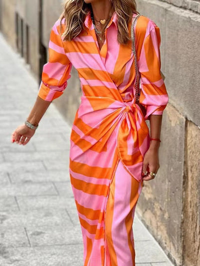 Lightweight summer dress with a modern design for a cool, casual style