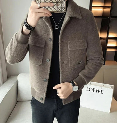 Elegant winter coat with a classic cut