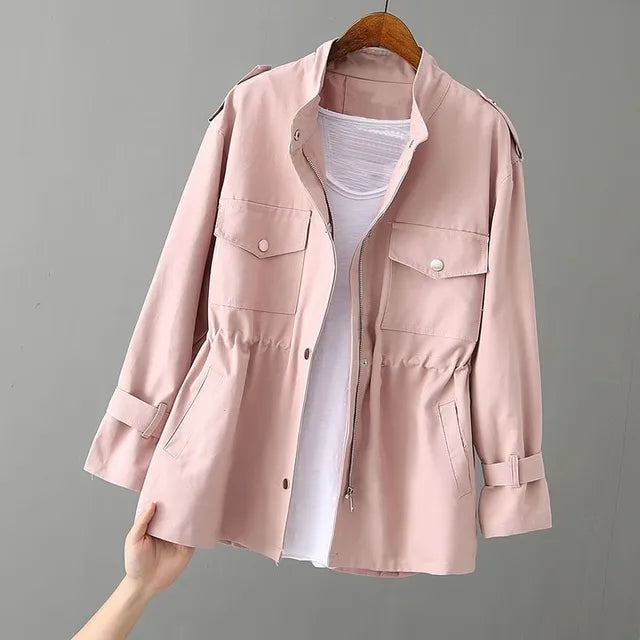Alba - Women's windbreaker with high neck
