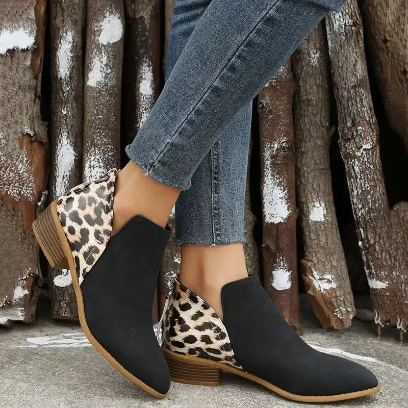 Elegant short boots with a unique design for everyday wear